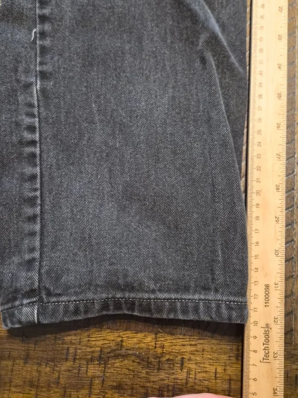 Levis 505 Mens Jeans Size 36x32 Black Regular Fit Straight Leg Y2K 2000 G273